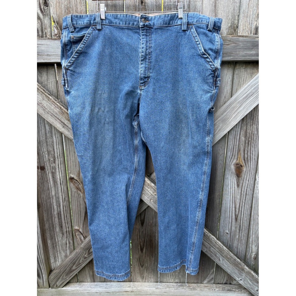 Duluth Trading Co Flex Ballroom Jeans Mens 48x30 Relaxed Fit Blue Denim 20081579